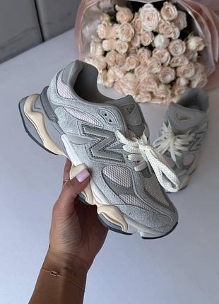 Кроссовки женские new balance 9060 grey/pink