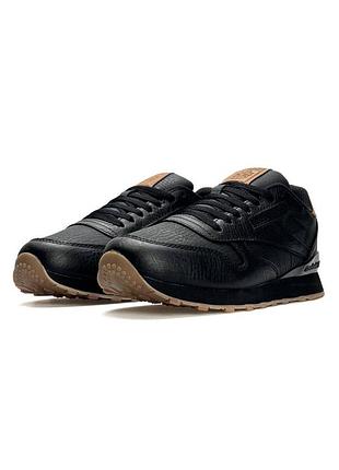 Reebok classic leather black brown
