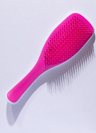 Щітка для волосся hair comb wet detangling hair brush white-pink
