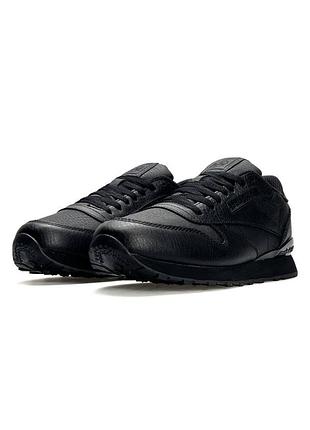 Reebok classic leather all black