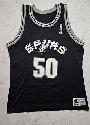 Баскетбольна майка vintage 90s champion david robinson #50 spurs nba jersey