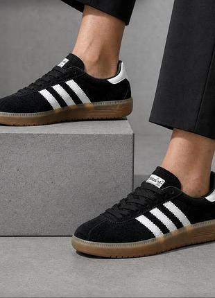 Кеди жіночі adidas bermuda замшеві чорні 38