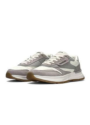 Reebok classic light grey white