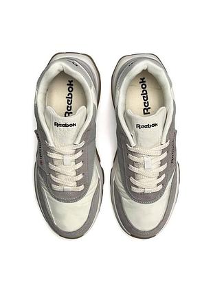 Reebok classic light grey white 4