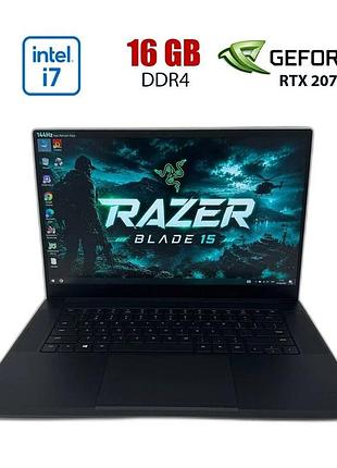 Игровой ноутбук б-класс razer blade 15 rz09-0328 / 15.6" (1920x1080) ips / intel core i7-10750h (6 (12) ядер по 2.6 - 5 ghz) / 16