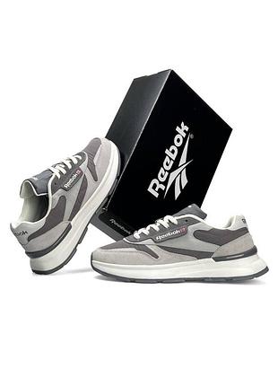 Reebok classic grey white 3