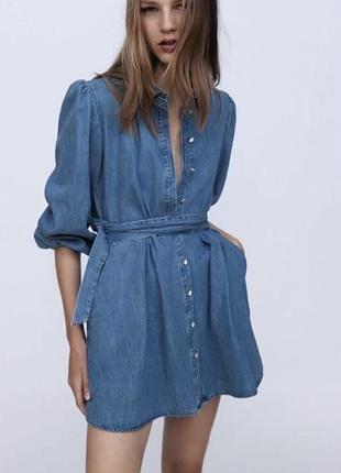 Zara джинсова сукня міні