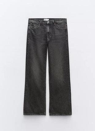 Джинси zara trf loose-fit mid-rise