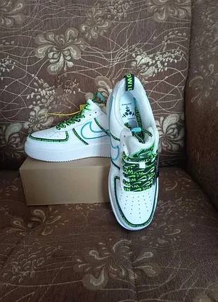Акция скидка кроссовки мужские кожаные белые nike air