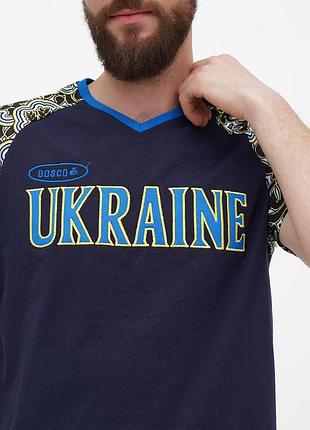 Футболка bosco sport ua черная c украиной впереди италия🇮🇹 s м l xl