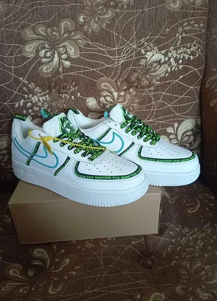 Акция скидка кроссовки мужские кожаные белые найк nike air