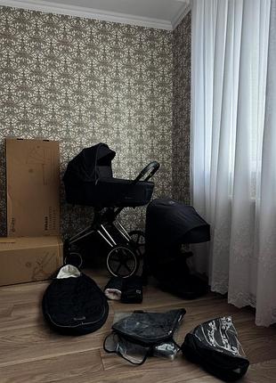 Коляска cybex priam 4.0 2в1 | повна комплектація + рукавиці для батьків
