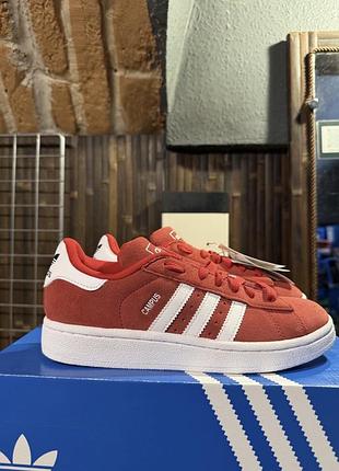 Кросівки снікерси adidas campus 00s замшеві адідас оригінал червоного кольору кампуси унісекс з біркою