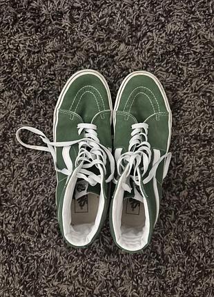 Кеди vans чоловічі, зеленого кольору