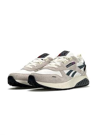 Reebok classic leather hexalite white grey beige