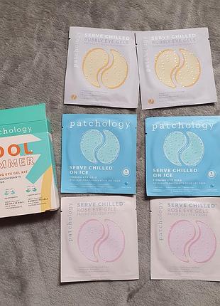 Набор летних освежающих патчей для глаз patchology cool summer