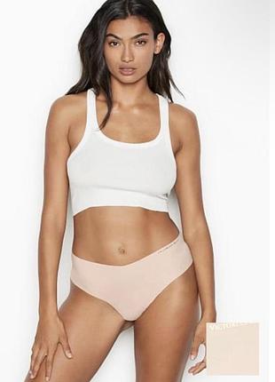 Безшовні трусики victoria’s secret  no-show thong. розмір м
