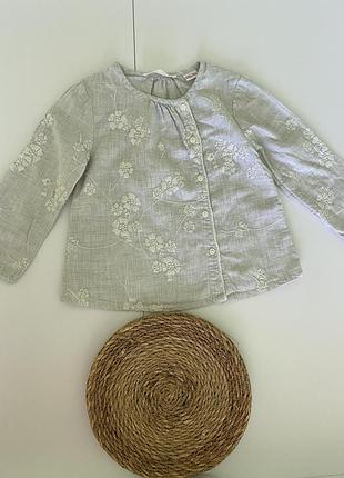 Сорочка з вишивкою, вишиванка zara на 2-3 роки