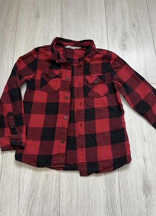 Сорочка в клітинку h&m