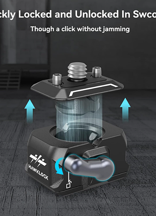 Швидкознімна пластина smallrig, міні-адаптер для кріплення камери hawklock із гвинтом 1/4 дюйма, для затискача камери, суперзатискача, кульової головк