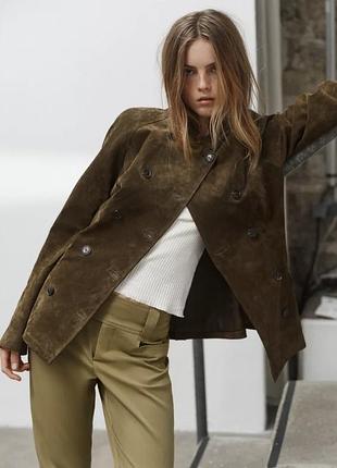 Замшева куртка піджак zara