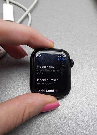 Смарт-часы браслет б/у apple watch series 7 gps 41 mm