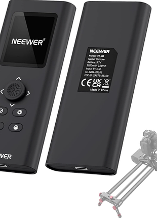 Neewer оновлений пульт дистанційного керування 2.4g для моторизованого слайдера камери, підтримка режиму відео, уповільнена зйомка для слайдера з вугл