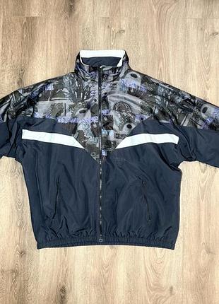 Вінтажна спортивна куртка-вітровка authentic klein у стилі 1990-х років, розмір l-xl