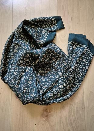 Шелковый шарф 100% silk, paisley print