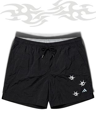 Шорти adidas black чорні tribal спортивні короткі альт alt
