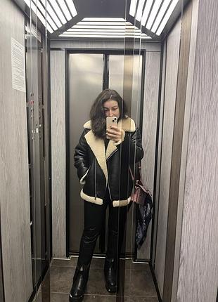 Очень тёплая дублёнка mango.