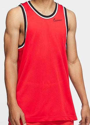 Красная баскетбольная майка nike dry classic jersey