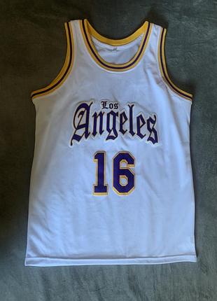 Баскетбольна джерсі los angeles lakers №16.