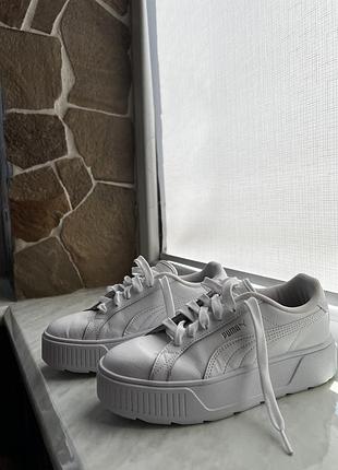 Puma karmen l 38 р. 24 см, оригінал, білі кросівки на платформі