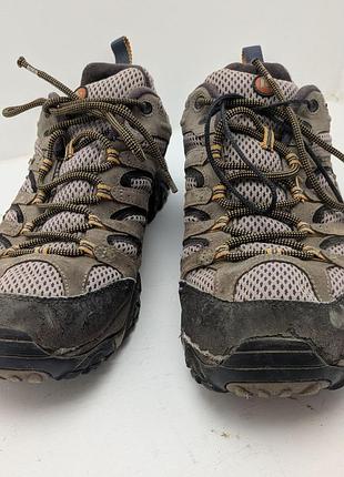 Чоловічі трекінгові кросівки merrell moab gore-tex (vibram) — сіро-коричневі — розмір 46 (29.5 см)