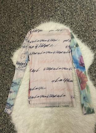 Реглан гольф сітка в принт 100826 6