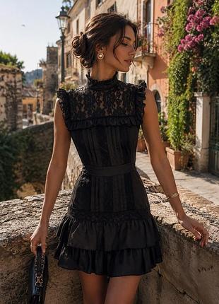 Розкішна чорна сукня lipsy london love michelle keegan