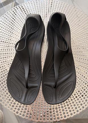Crocs жіночі босоніжки / сандалі чорні, р. 40