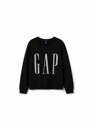 🖤 жіночий світшот gap з блискучим логотипом