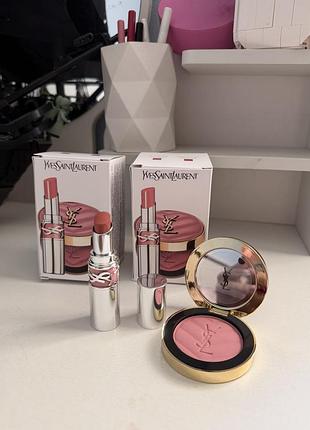 Ysl loveshine помада + ysl make me blush румяна ysl loveshine помада + ysl make me blush рум’яна