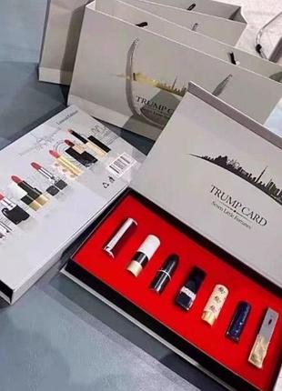 Набір брендових помад trump card limited edition duty free