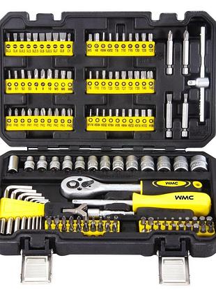 Набір інструментів 130 предметів 1/4" wmc tools 20130 2