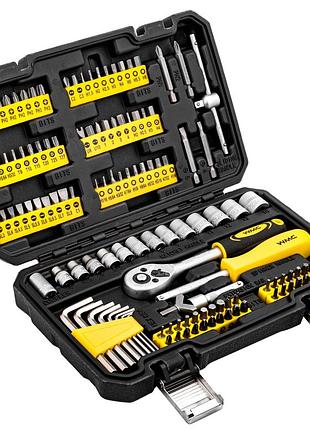 Набір інструментів 130 предметів 1/4" wmc tools 20130 3