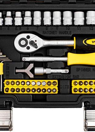 Набір інструментів 130 предметів 1/4" wmc tools 20130 6