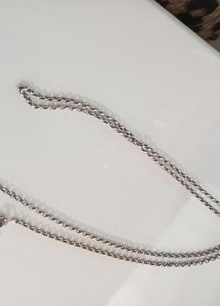 Хорошая цепочка из серебра 925 пробы 50 см, италия, винтаж.
