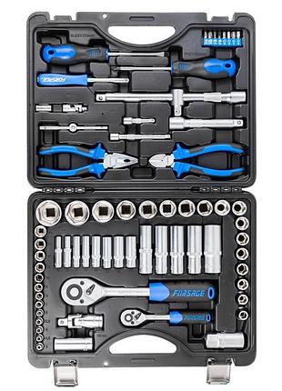 Набор инструментов 69 предметов,1/4'',1/2'' forsage f-4603-5