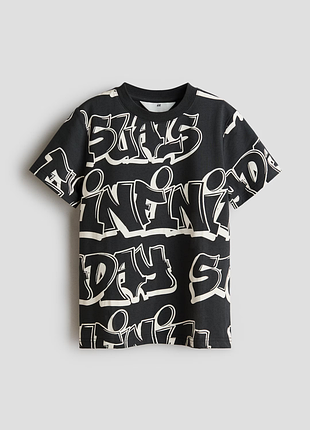 Бавовняна футболка з принтом h&m