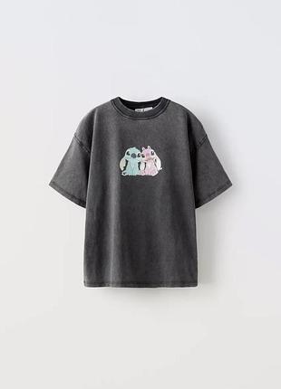 Супер крута стильна футболка зі стічем на дівчинку 6/7р zara