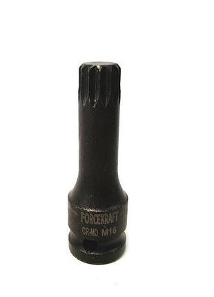 Головка 1/2" з насадкою spline m10 ударна forcekraft fk-24807810mpb