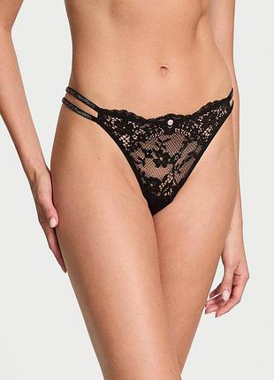 Трусики мереживні зі стразами victoria’s secret оригінал